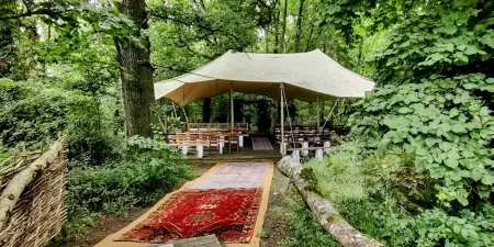 A ceremonial space in a woodland